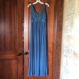 Steel blue davids bridal bridesmaid dress